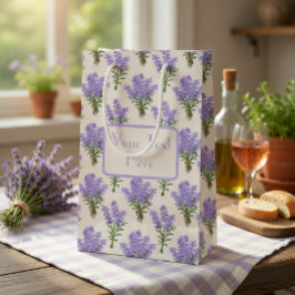 Provence Lavender Bunches Geschenktasche Mittlere Geschenktüte