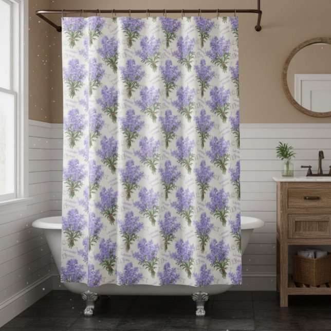 Provence Lavender Bunches Shower Curtain Duschvorhang (Von Creator hochgeladen)