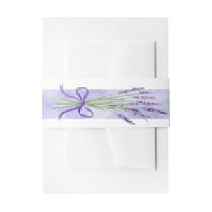 Provence Lavender Lila Blume Blumenzehen Einladungsbanderole