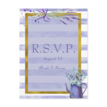 Provence Lavender Lila Blume Hochzeit RSVP