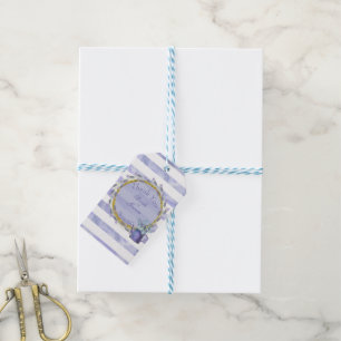 Provence Lavender Lila Blume Hochzeit Vielen Dank Geschenkanhänger