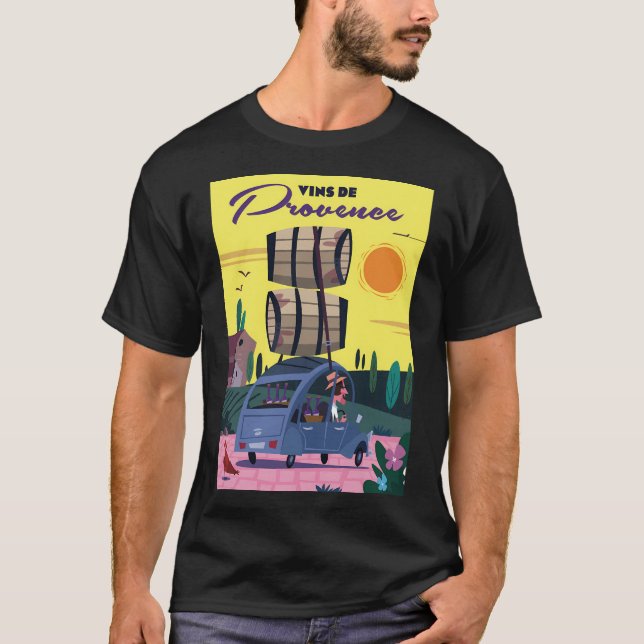 Provence Plakat T-Shirt (Vorderseite)