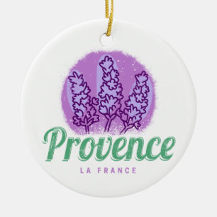 Provence Retro Lavender Französische Riviera Frank Keramik Ornament