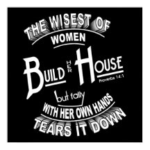 Proverbes 14:1 Poster