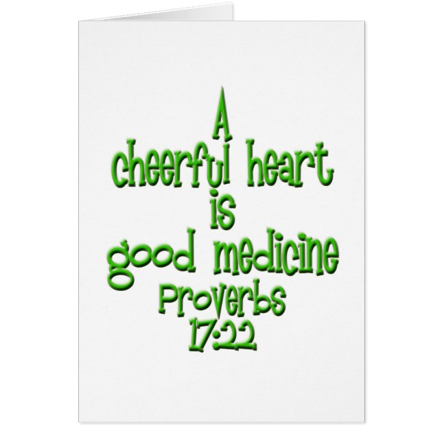 Proverbes 17:22 (Devant)