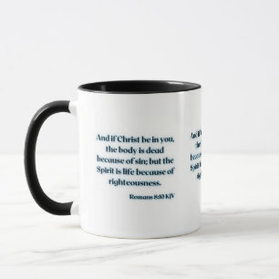 Proverbes 24:16 KJV Bible Écriture Mug à deux tons