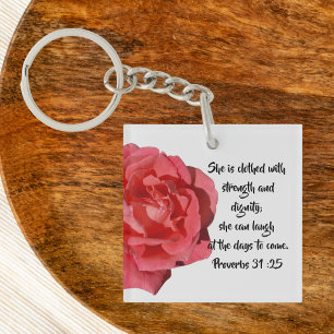 Proverbes 31:25 Rose rouge coutume chrétienne