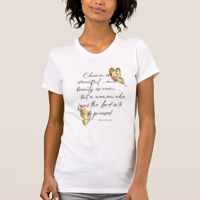 Proverbes 31:30 T-shirt femme (Devant)