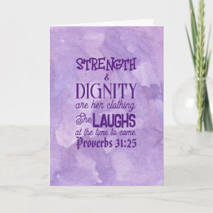 Proverbes 31 Carte de voeux pliée pour la fête des