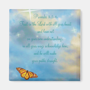 Proverbes 3:5-6 Magnet