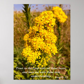 Proverbes 3:5 poster vers de la Bible