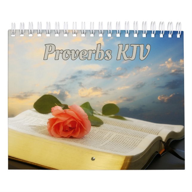 Proverbes Bible Versets Collection Wall Calendrier (Protection)