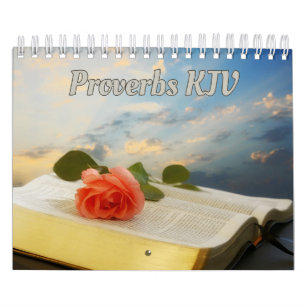 Proverbes Bible Versets Collection Wall Calendrier
