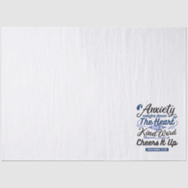 Proverbs 12:25 Bible Verse – Kind Word Art Seidenpapier