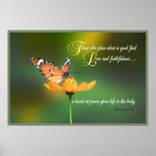 Proverbs 14 Schrift drucken Poster