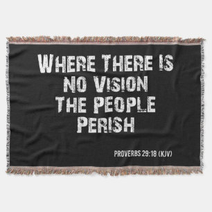 Proverbs 29:18 Bibelverse KJV Zitat Decke