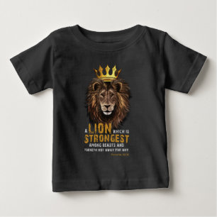 Proverbs 30:30 KJV Bibelbibliotheksangebot Baby T-shirt