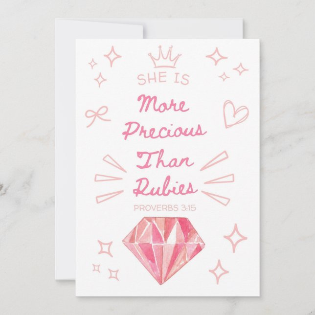 Proverbs 31 Christliche Karte für Tochter (Vorderseite)