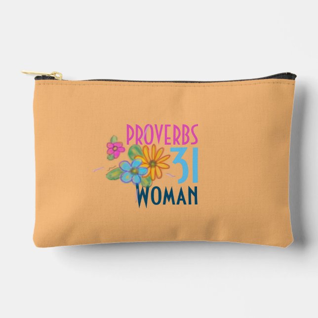 PROVERBS 31 Christlicher Glaube der Frau Zubehörtasche (Vorderseite)