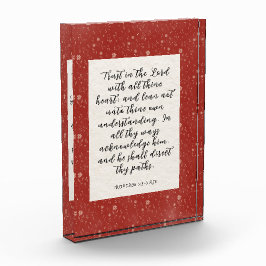 Proverbs 3:5-6 KJV Bibelverse Bild Fotoblock