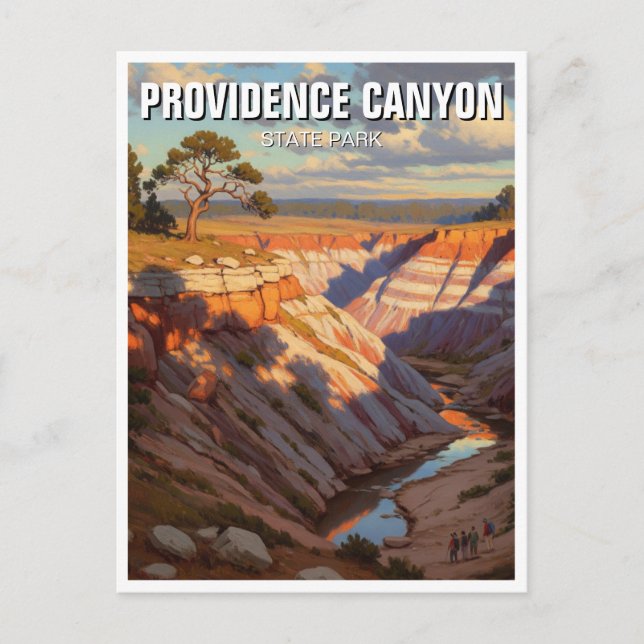 Providence Canyon Staat Park Georgia Reisen Postkarte (Vorderseite)