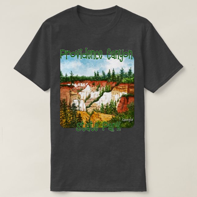 Providence Canyon Staat Park Georgia T-Shirt (Design vorne)