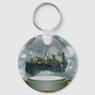 Providence Island Snow Globe Schlüsselanhänger