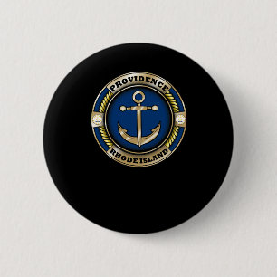 Providence Rhode Island Anker-Emblem-Aufkleber Button