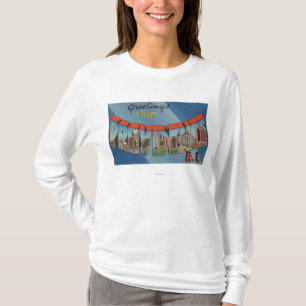 Providence, Rhode Island - große Buchstabe-Szenen T-Shirt