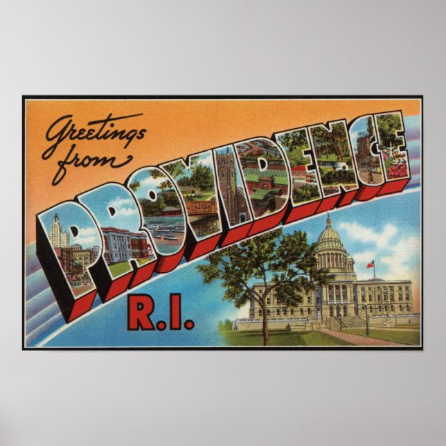 Providence, Rhode Island (Hauptstadt Gebäude) Poster (Vorne)