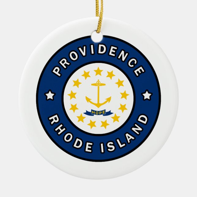 Providence Rhode Island Keramik Ornament (Vorne)