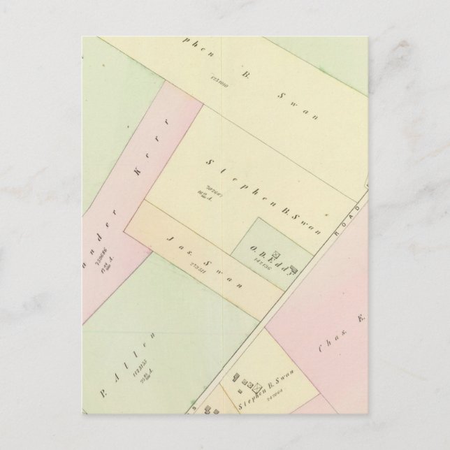 Providence Rhode Island Map Postkarte (Vorderseite)