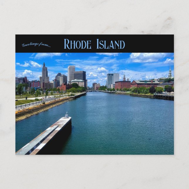 Providence Rhode Island Postkarte (Vorderseite)