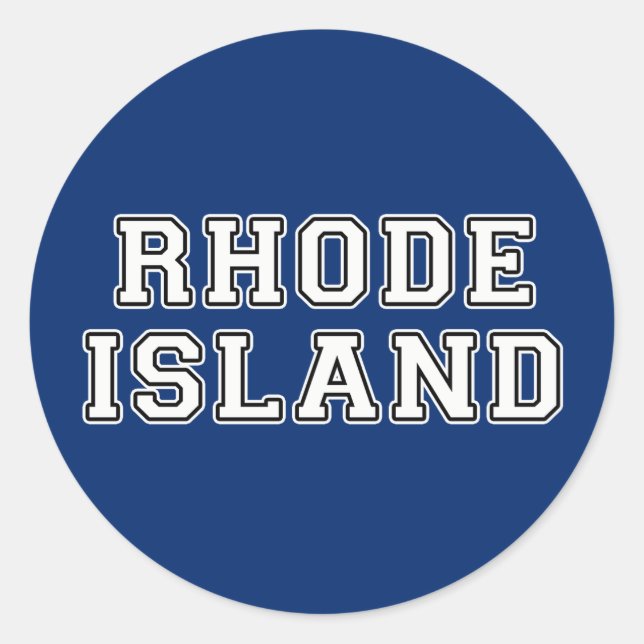 Providence Rhode Island Runder Aufkleber (Vorderseite)