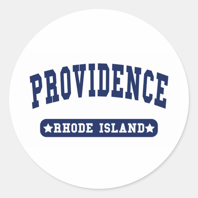 Providence Rhode Island Uni Style T Shirts Runder Aufkleber (Vorderseite)