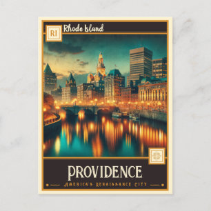 Providence, Rhode Island Vintage Postkarte