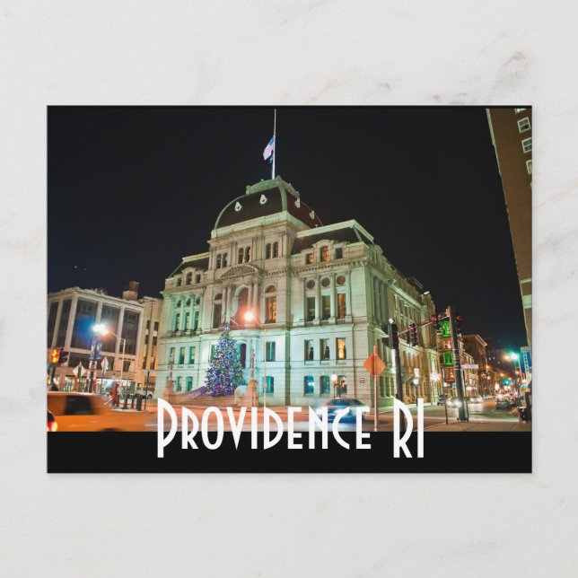 Providence RI Postkarte (Vorderseite)
