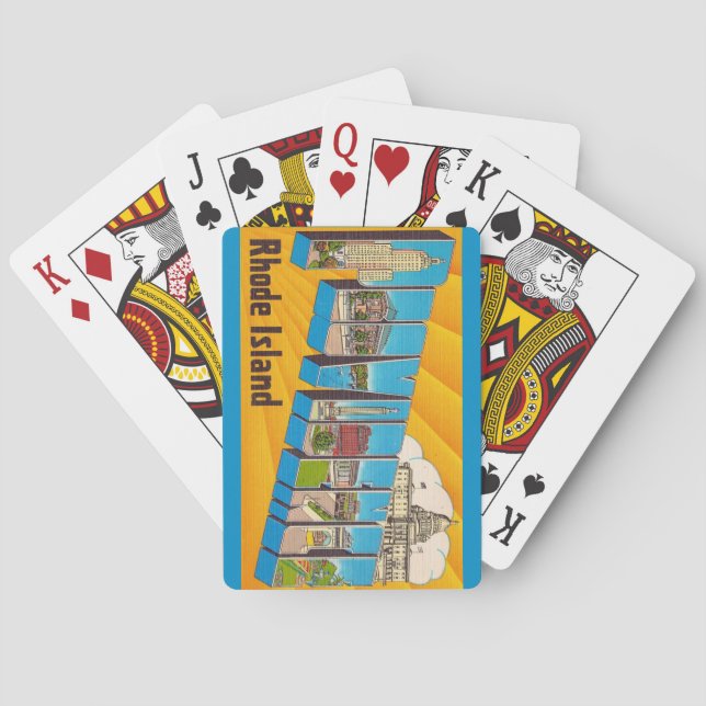 Providence RI Postkarten Spielkarten (Rückseite)