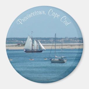 Provincetown Cape Cod Sailboat Ocean Foto Magnet