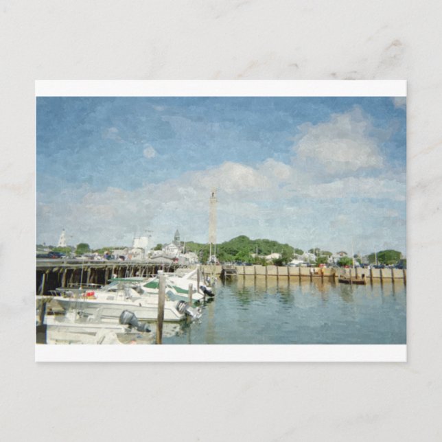 Provincetown Harbour Postkarte (Vorderseite)