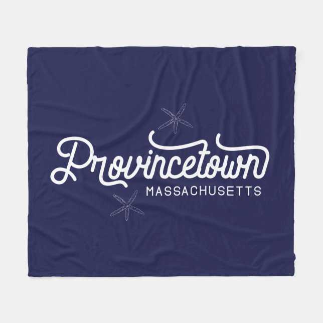 Provincetown Massachusetts Fleece Blanket (Vorderseite (Horizontal))