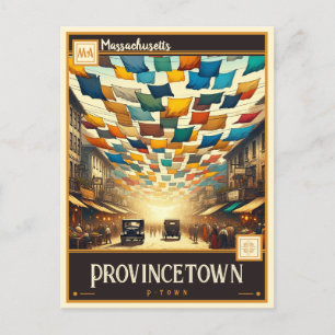 Provincetown, Massachusetts Vintage Postkarte