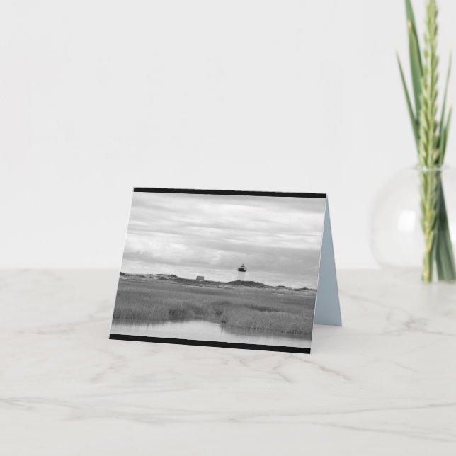 Provincetown noir et blanc, cartes pour notes (Devant)