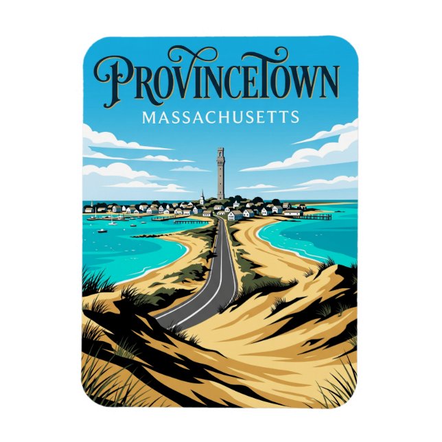 Provincetown USA Magnet (Vertikal)