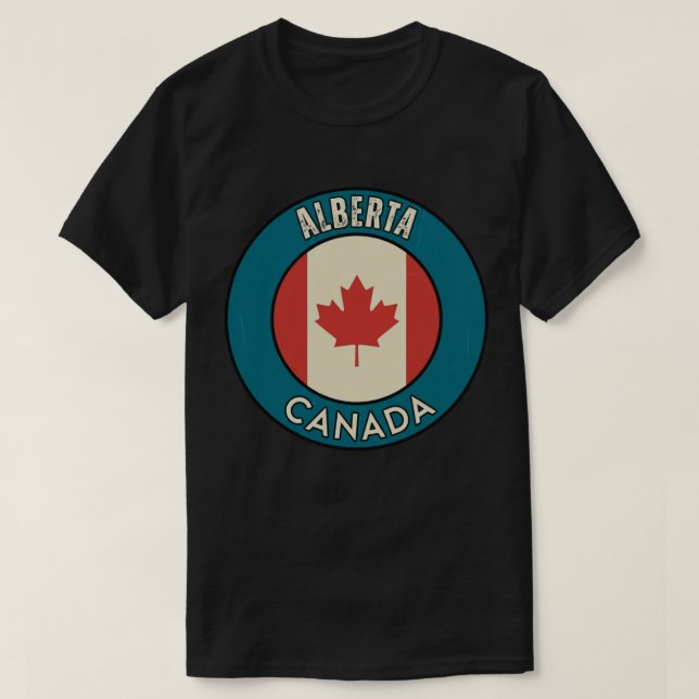 Provinz Alberta Kanada T-Shirt (Design vorne)