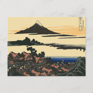 Provinz Ancient Kai   Katsushika Hokusai zeichnend Postkarte