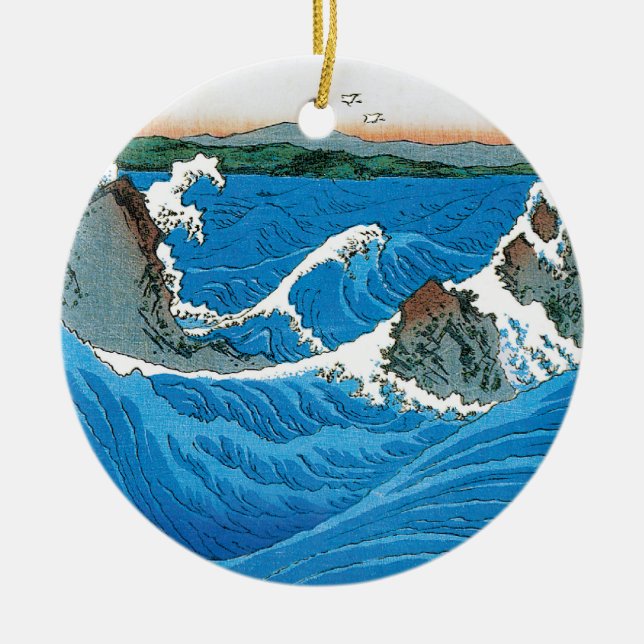 Provinz Awa, Naruto Whirlpools von Ando Hiroshige Keramikornament (Vorne)