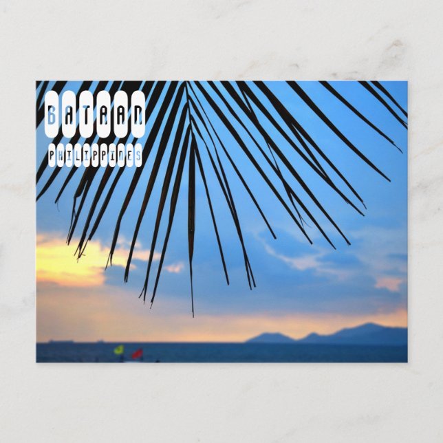 Provinz Bataan auf den Philippinen Postkarte (Vorderseite)