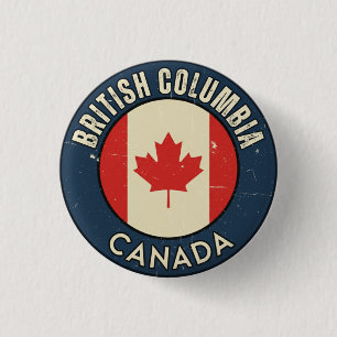 Provinz British Columbia Kanada Button
