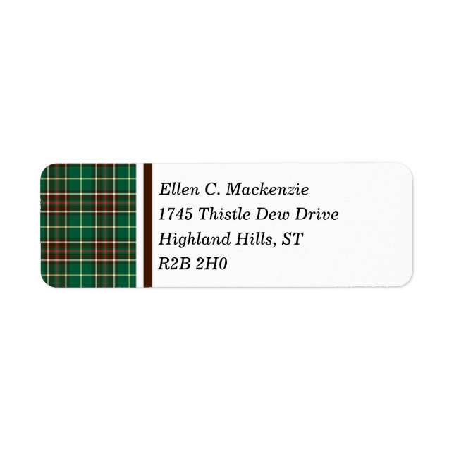 Provinz Neufundland Kanada Tartan (Vorne)